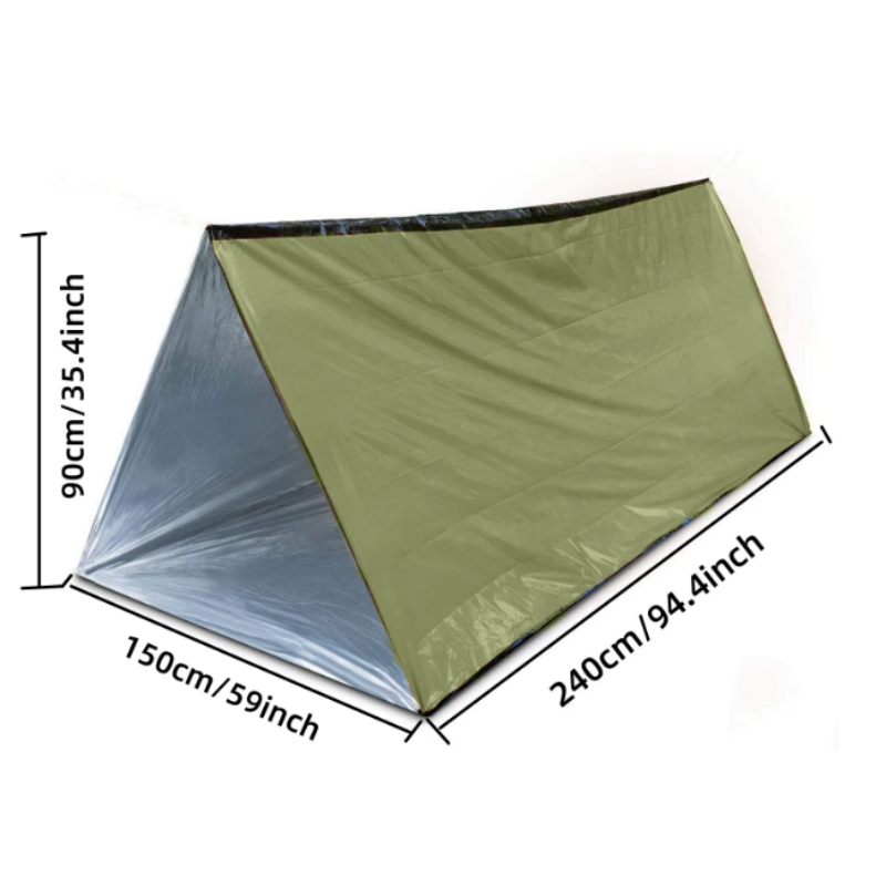 Emergency Mylar Tent - خيمة طوارئ قابلة لإعادة الاستخدام لشخصين