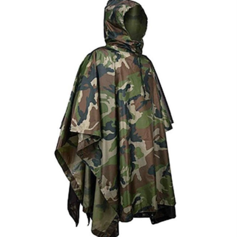 Emergency Poncho Rain - معطف واق من المطر تكتيكي مموه