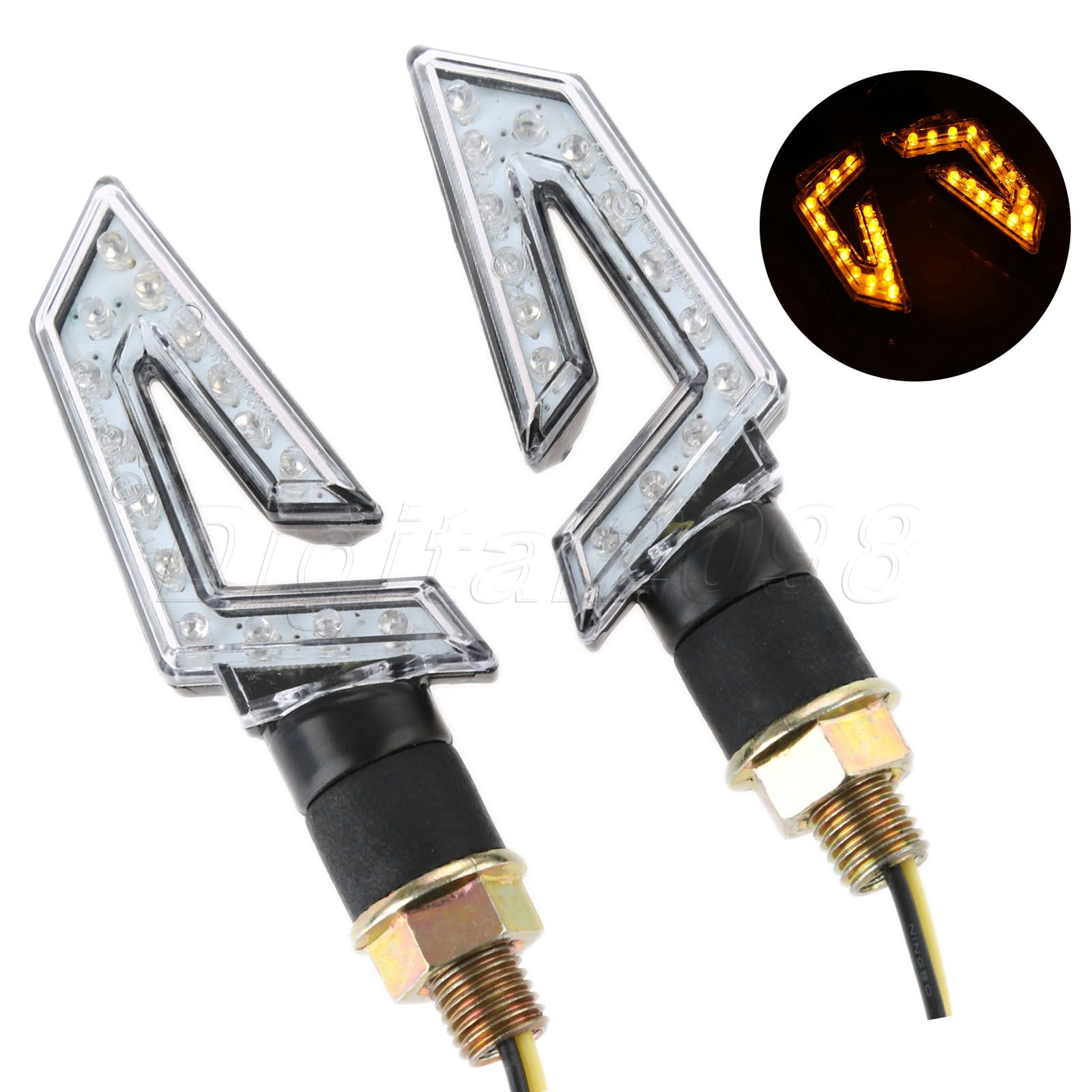 Sos Light Strobe - Yetaha 2 قطعة مصباح دراجة بخارية
