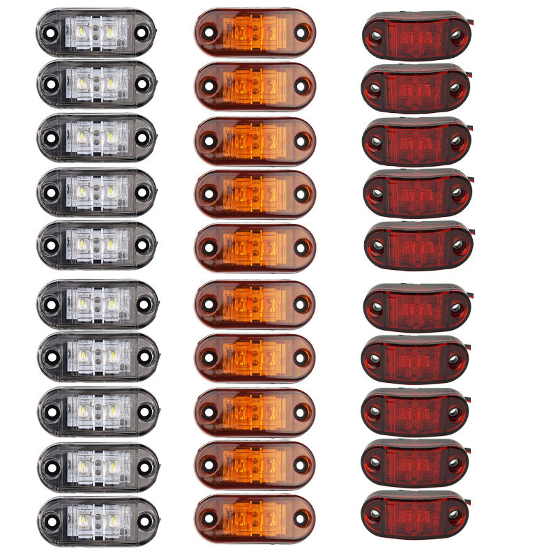 Signal Panel Orange - 10 قطعة أضواء تحذير المصابيح ديود