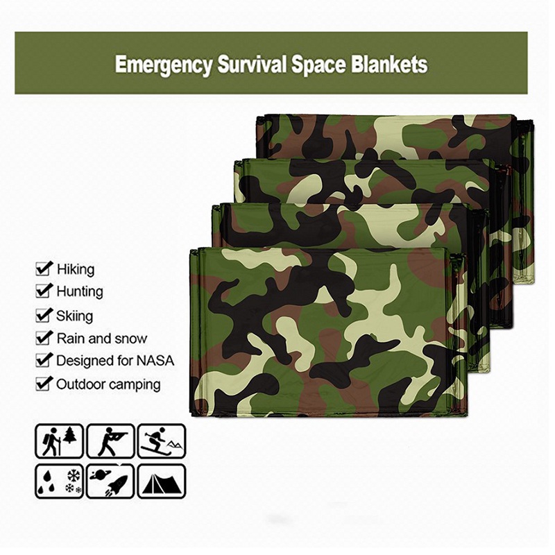 1 قطعة بطانية حرارية للطوارئ ل - مراجعة Emergency Poncho Rain وسعره