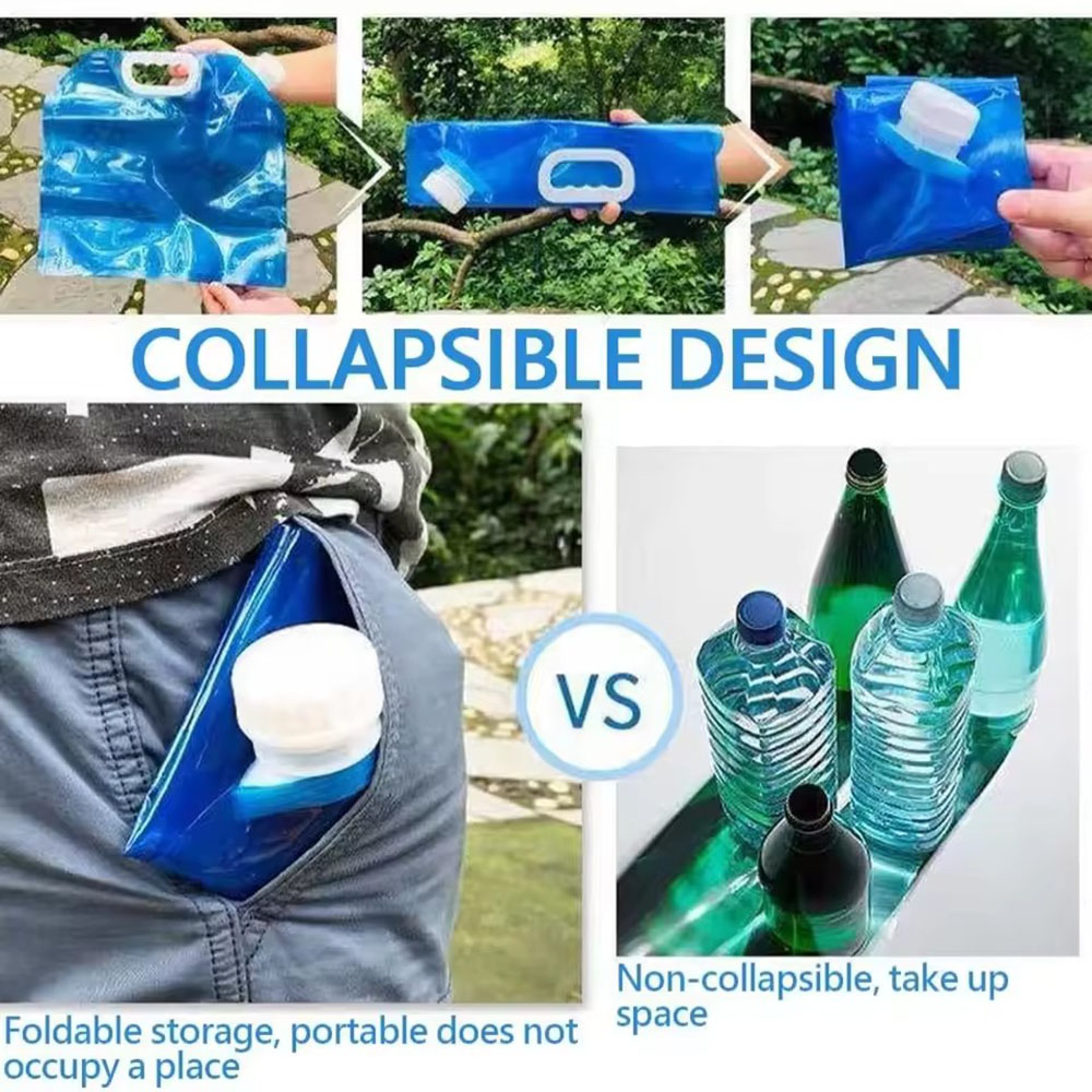 حقيبة ماء قابلة للطي محمولة سع - مراجعة Water Bag Collapsible وسعره