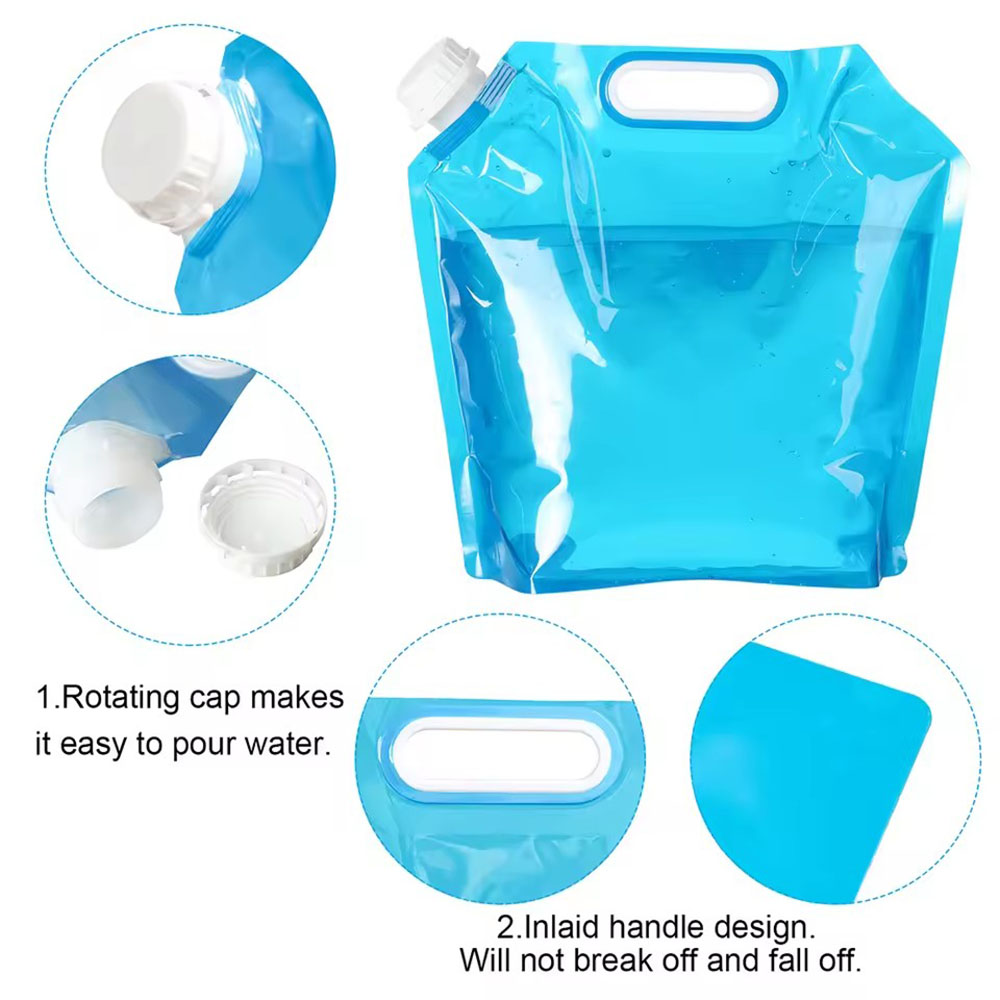 حقيبة ماء قابلة للطي محمولة سع - مراجعة Water Bag Collapsible وسعره