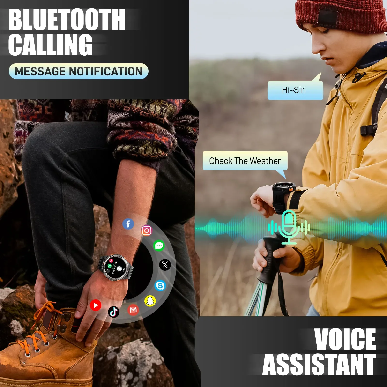 EIGIIS ساعة ذكية KE5 2024 3ATM - مراجعة Compass Lensatic وسعره