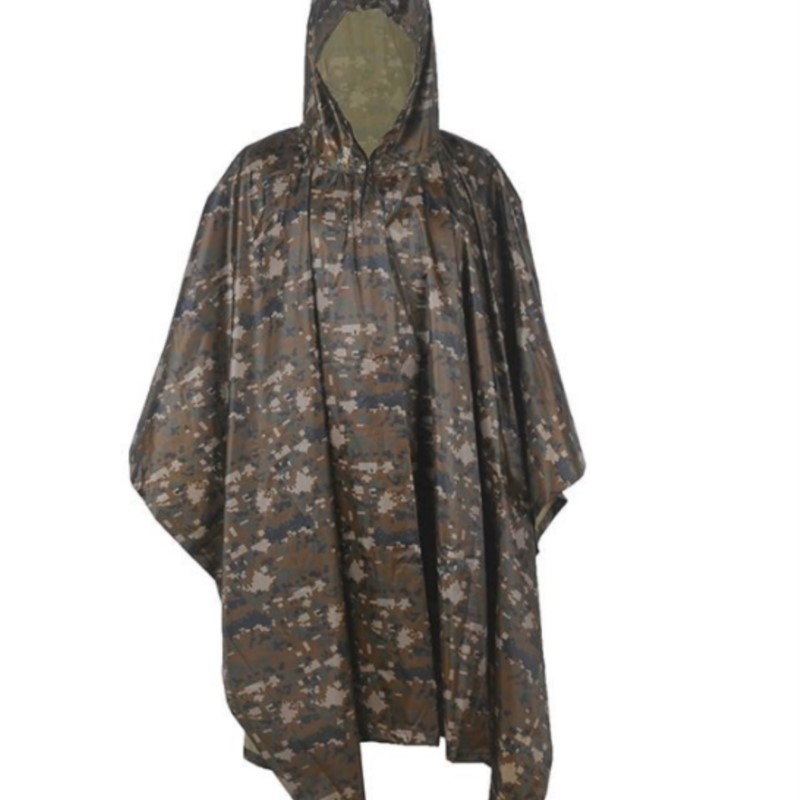 معطف واق من المطر تكتيكي مموه  - مراجعة Emergency Poncho Rain وسعره