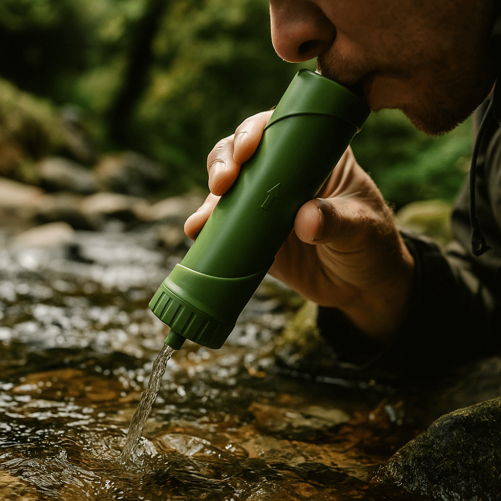 فلتر مياه صغير محمول للاستخدام - مراجعة Water Purification Straw وسعره