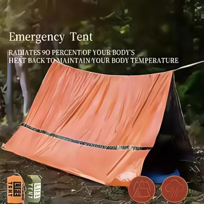 خيمة طوارئ لشخصين مقاومة للماء - مراجعة Emergency Mylar Tent وسعره