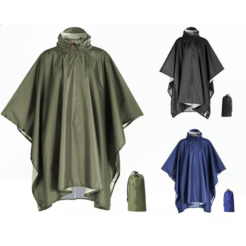 معطف مطر عالي التحمل لحقيبة ال - مراجعة Emergency Poncho Rain وسعره