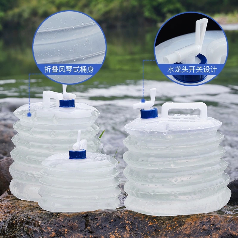 دلو قابل للطي محمول، خزان مياه - مراجعة Water Bag Collapsible وسعره