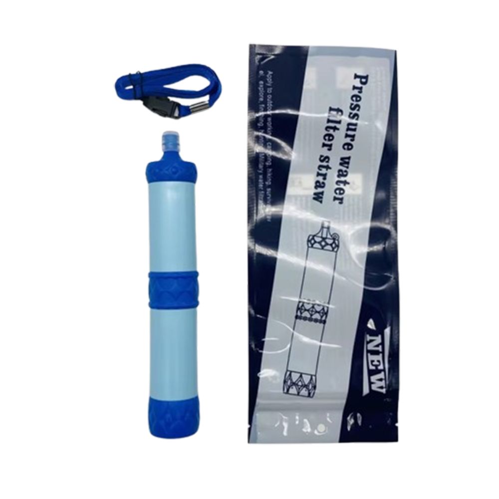 فلتر مياه صغير محمول على شكل ش - مراجعة Water Purification Straw وسعره