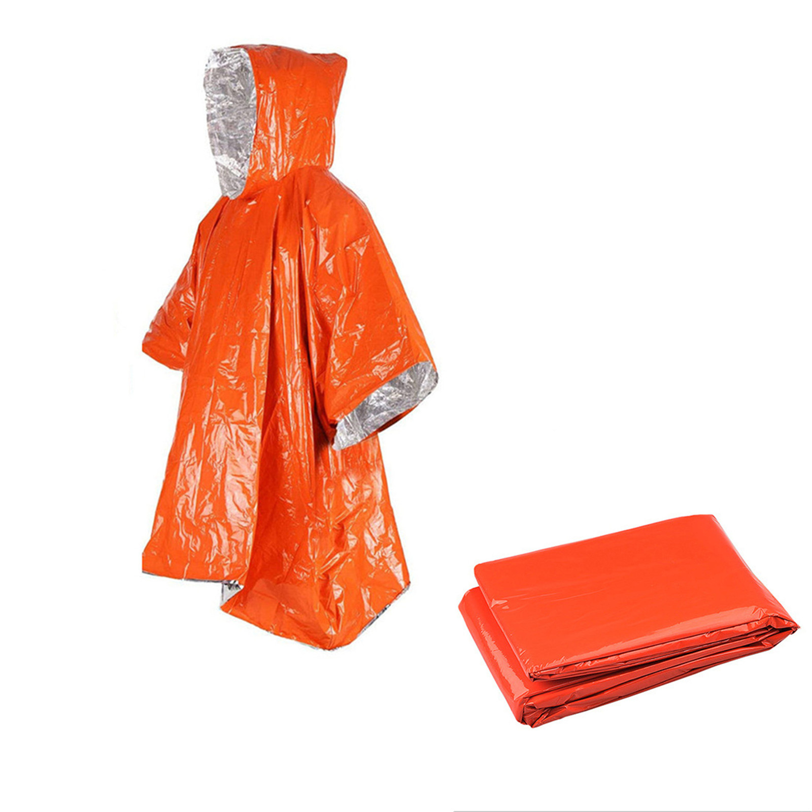 معطف مطر من الألومنيوم للاستعم - مراجعة Emergency Poncho Rain وسعره
