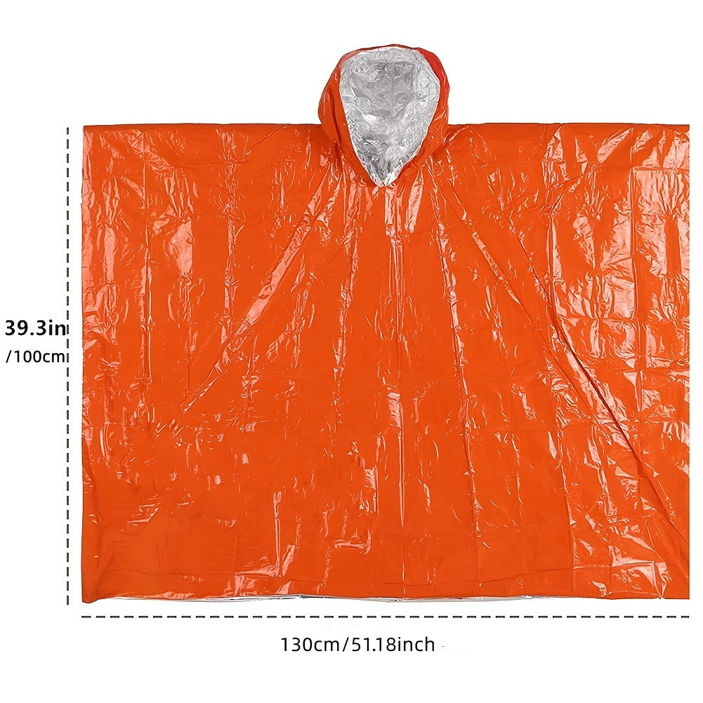 معطف مطر من الألومنيوم للاستعم - مراجعة Emergency Poncho Rain وسعره